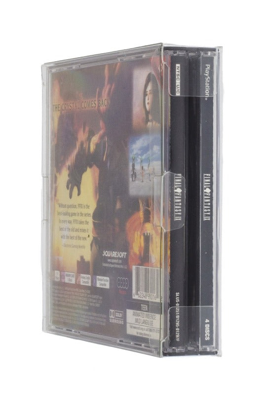 Sony Playstation PS1 Dual CD - EVORETRO PET Protectors - Pack of 25 EVORETRO Canada Video Game Protectors  Squirtle Squad Card Shop.