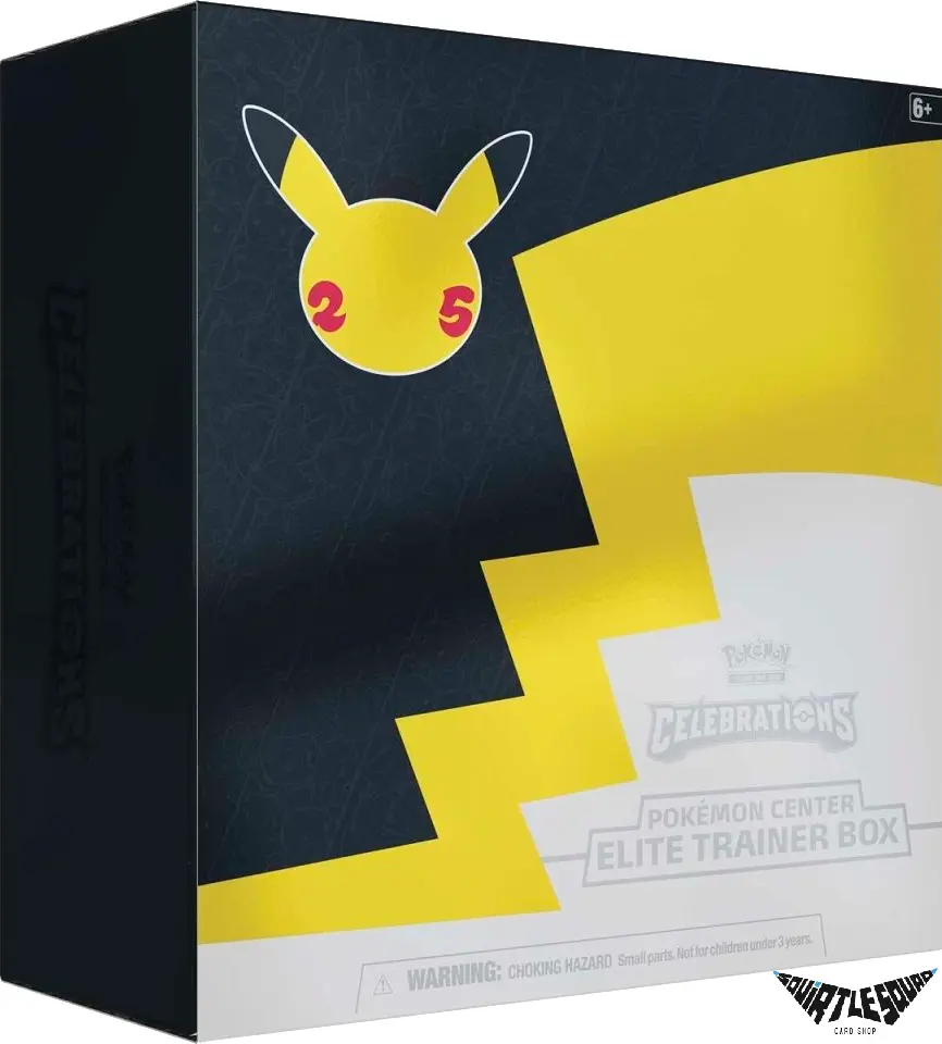 Pokemon- Celebrations - Elite trainer Box - Pokemon Center Squirtle Squad Card Shop.