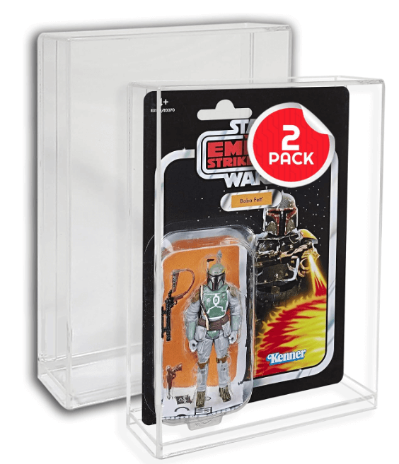 Acrylic Display Case for Star Wars & GI-Joe Carded 3.75" Action Figure Pack of 2 EVORETRO Canada Figurine Protectors  Squirtle Squad Card Shop.