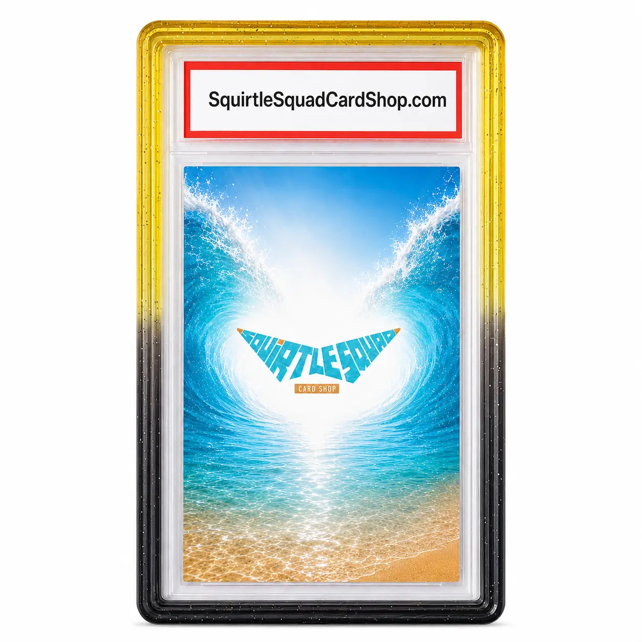 SLAB GUARDS - BLACK / YELLOW - CLEAR RADIANT - HARD Squirtle Squad Card Shop.   Squirtle Squad Card Shop.