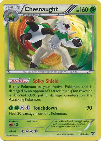 Chesnaught 014/146 Holo - XY Base Set