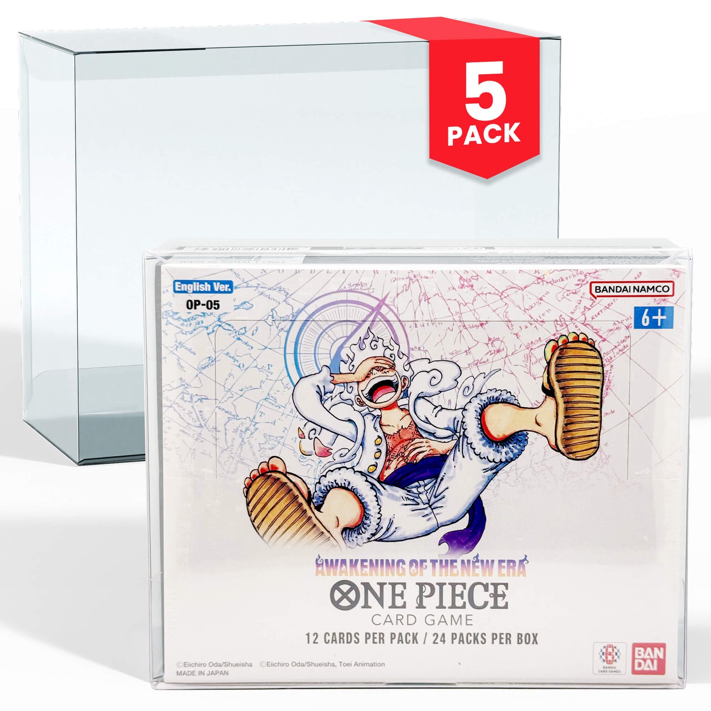 One Piece Booster Box EVORETRO PET Protectors (English, OPP 4-6, 0.40mm, 5-Pack) EVORETRO Canada   Squirtle Squad Card Shop.