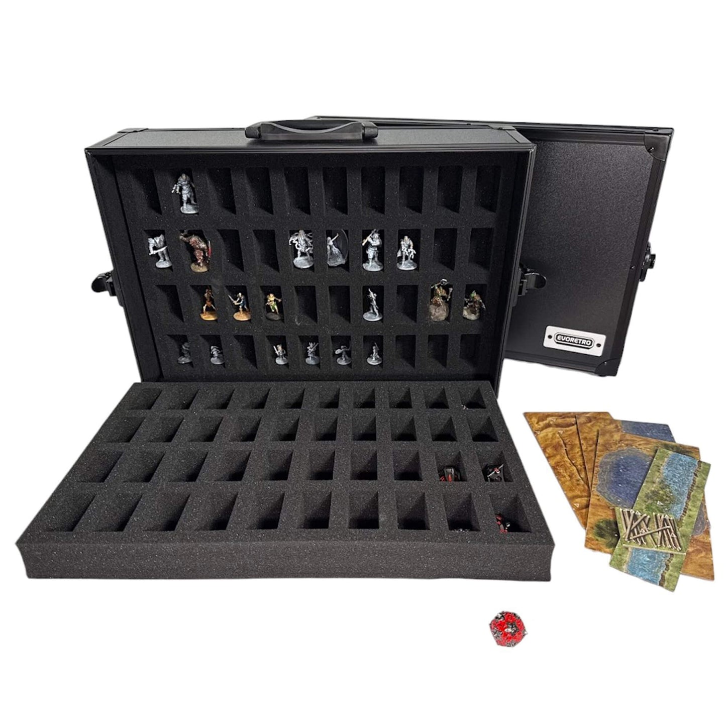 80-Slot EVORETRO Miniature Storage Case with Customizable Foam EVORETRO Canada Figurine Protectors  Squirtle Squad Card Shop.