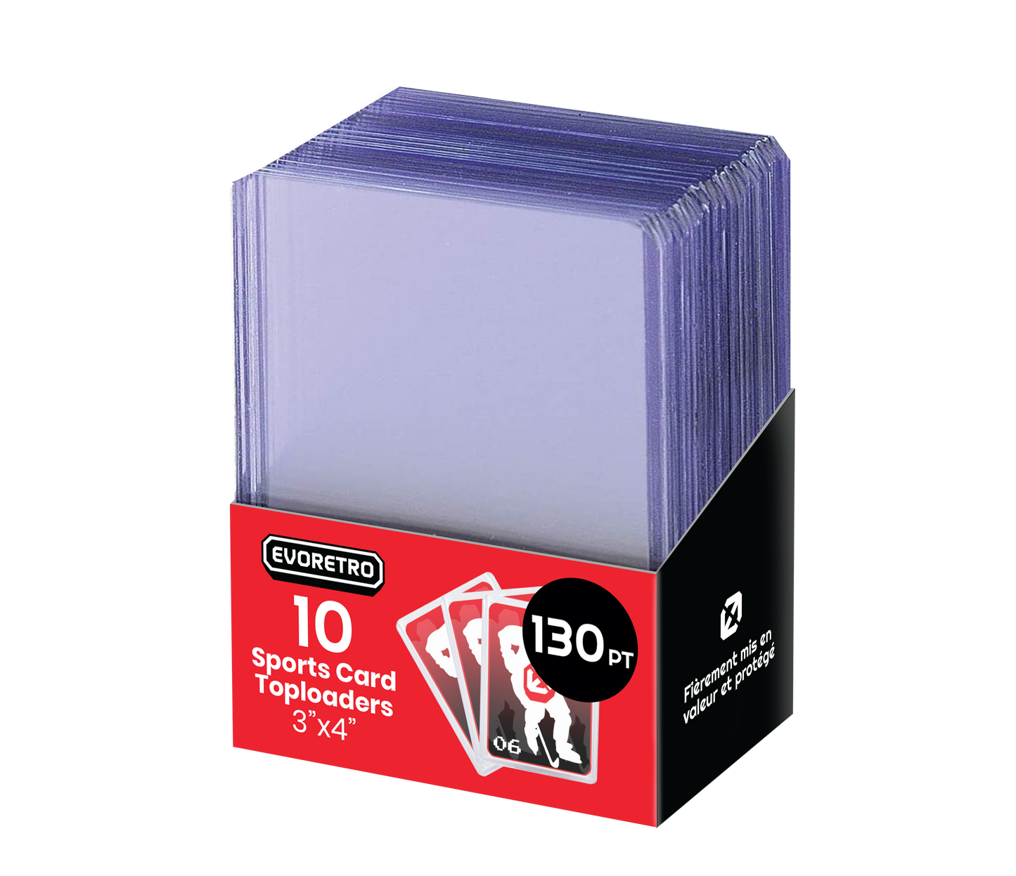 EVORETRO Topload Card Holder 3x4 130pt Pack of 10 EVORETRO Canada Card Protectors  Squirtle Squad Card Shop.