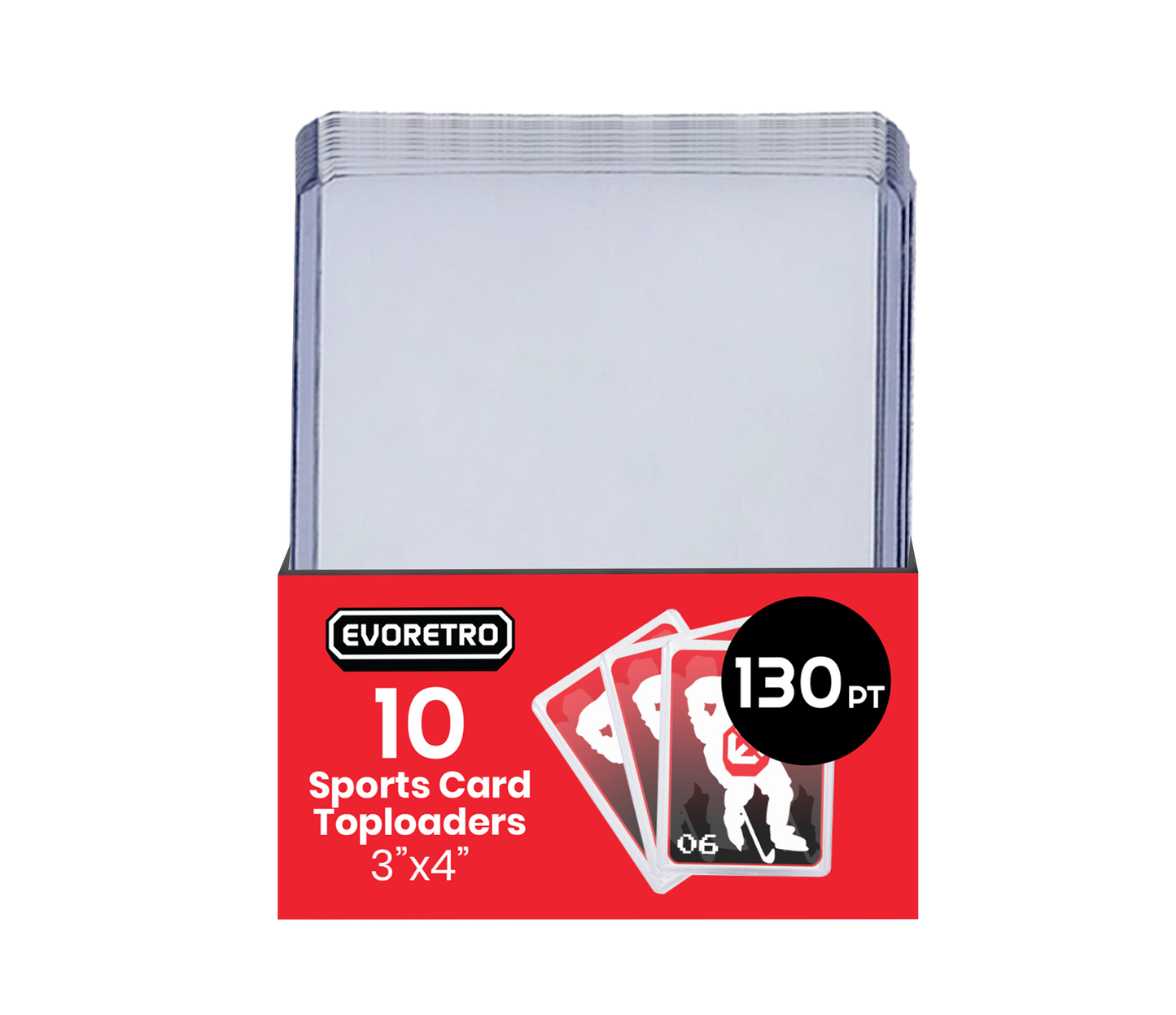 EVORETRO Topload Card Holder 3x4 130pt Pack of 10 EVORETRO Canada Card Protectors  Squirtle Squad Card Shop.