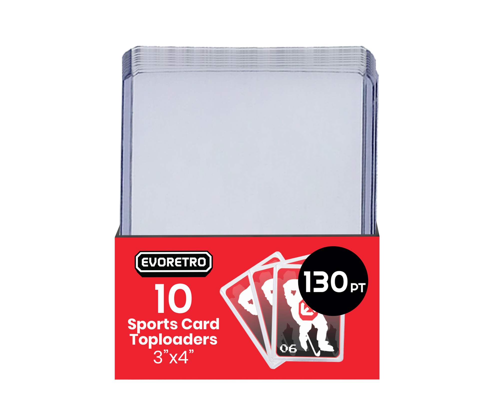 EVORETRO Topload Card Holder 3x4 130pt Pack of 10 EVORETRO Canada Card Protectors  Squirtle Squad Card Shop.