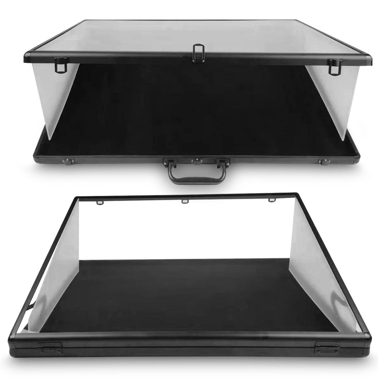 EVORETRO Lockable Display Case – Secure Showcase 24x36x4 Inch Black with removal Separator EVORETRO Canada Card Protectors  Squirtle Squad Card Shop.
