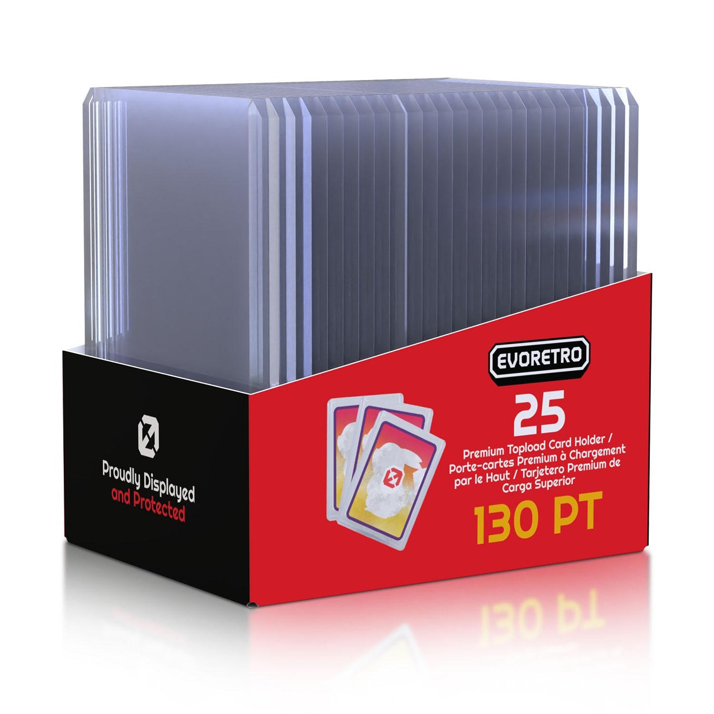 EVORETRO Topload Card Holder 3x4 130pt Pack of 10 EVORETRO Canada Card Protectors  Squirtle Squad Card Shop.
