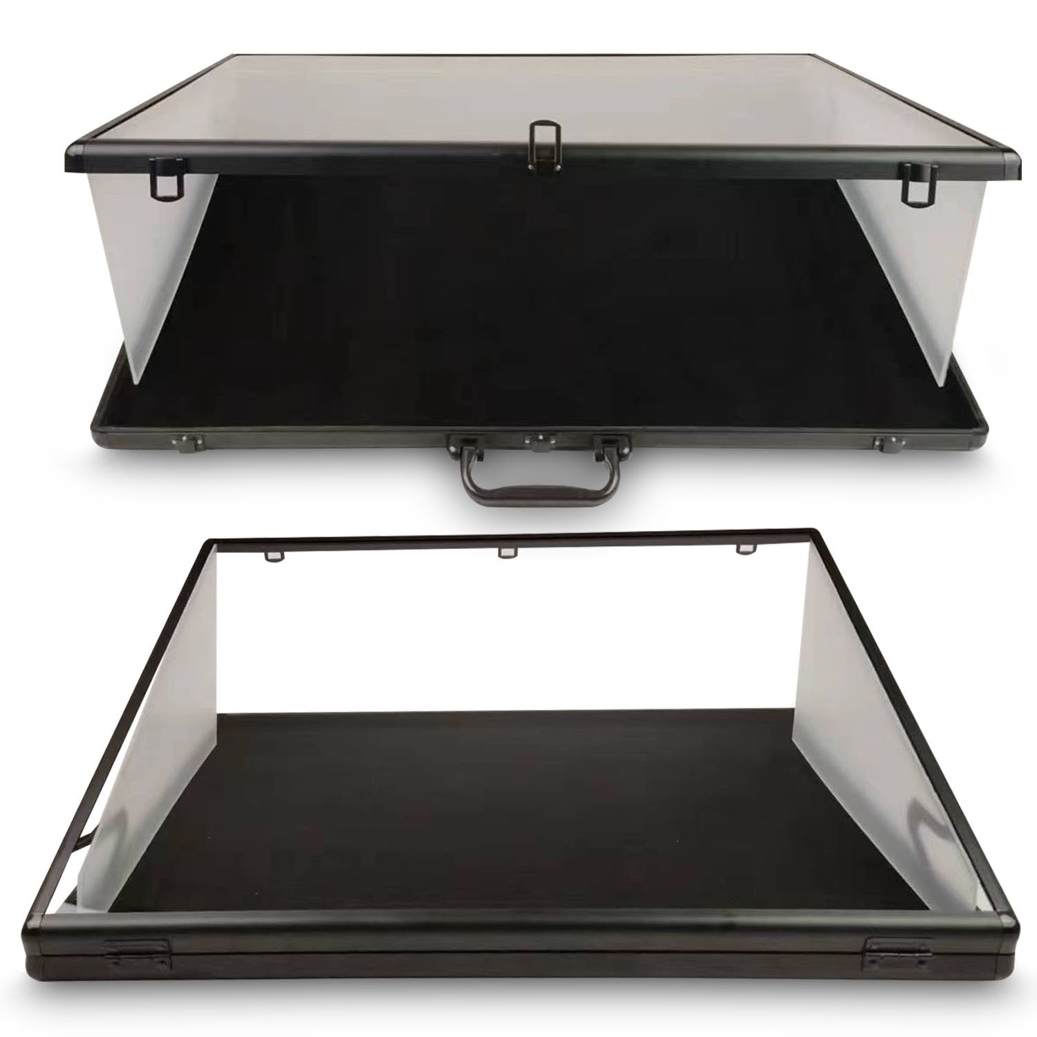 EVORETRO Lockable Showcase Display Case 36x24x1.65" Black – Secure & Stylish Storage for Collectibles EVORETRO Canada Rigid Case  Squirtle Squad Card Shop.