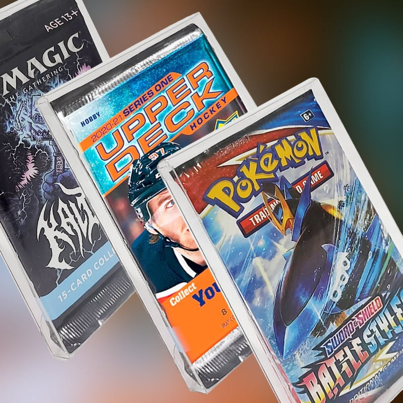 Pokemon Single Pack Booster, Magic, Yu-Gi-Oh Envelope - EVORETRO PET Protector 0.35MM - Pack of 10 EVORETRO Canada Card Protectors  Squirtle Squad Card Shop.