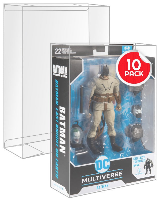 DC Multiverse McFarlane Toys 7" EVORETRO PET Action Figure Case - Pack of 10 EVORETRO Canada Figurine Protectors  Squirtle Squad Card Shop.