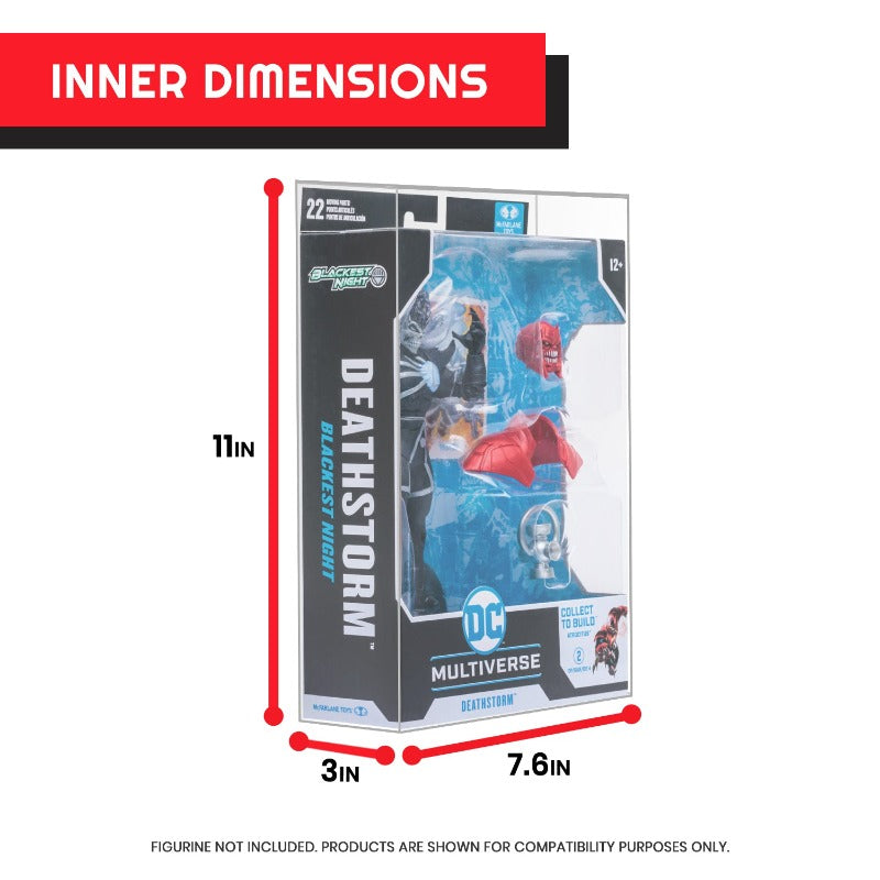 DC Multiverse McFarlane Toys 7" EVORETRO PET Action Figure Case - Pack of 10 EVORETRO Canada Figurine Protectors  Squirtle Squad Card Shop.