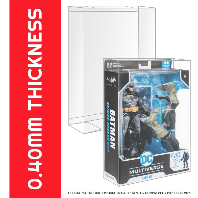 DC Multiverse McFarlane Toys 7" EVORETRO PET Action Figure Case - Pack of 10 EVORETRO Canada Figurine Protectors  Squirtle Squad Card Shop.