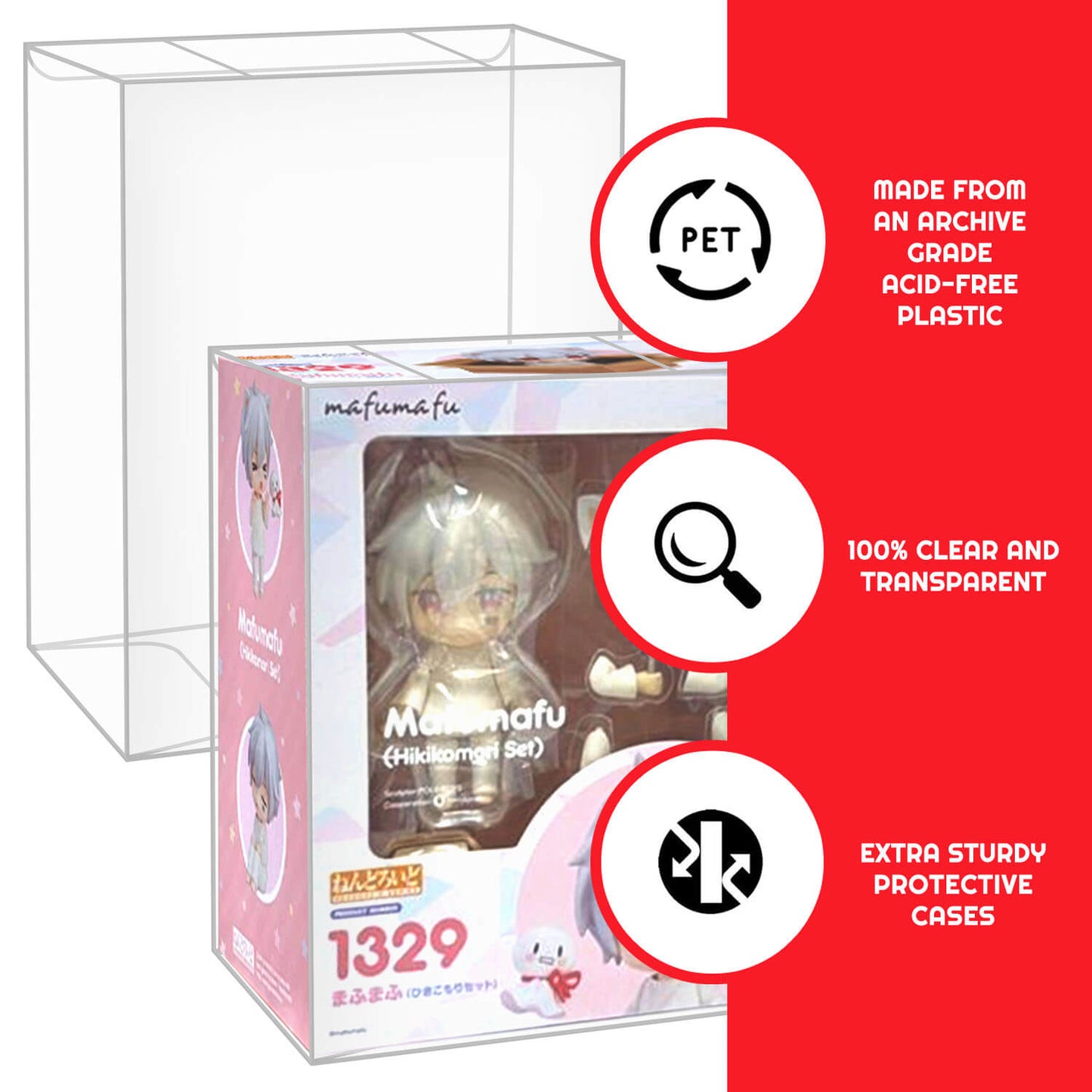 EVORETRO Protective Case for Nendoroid Acid-Free PET Protector EVORETRO Canada Protectors (K)  Squirtle Squad Card Shop.