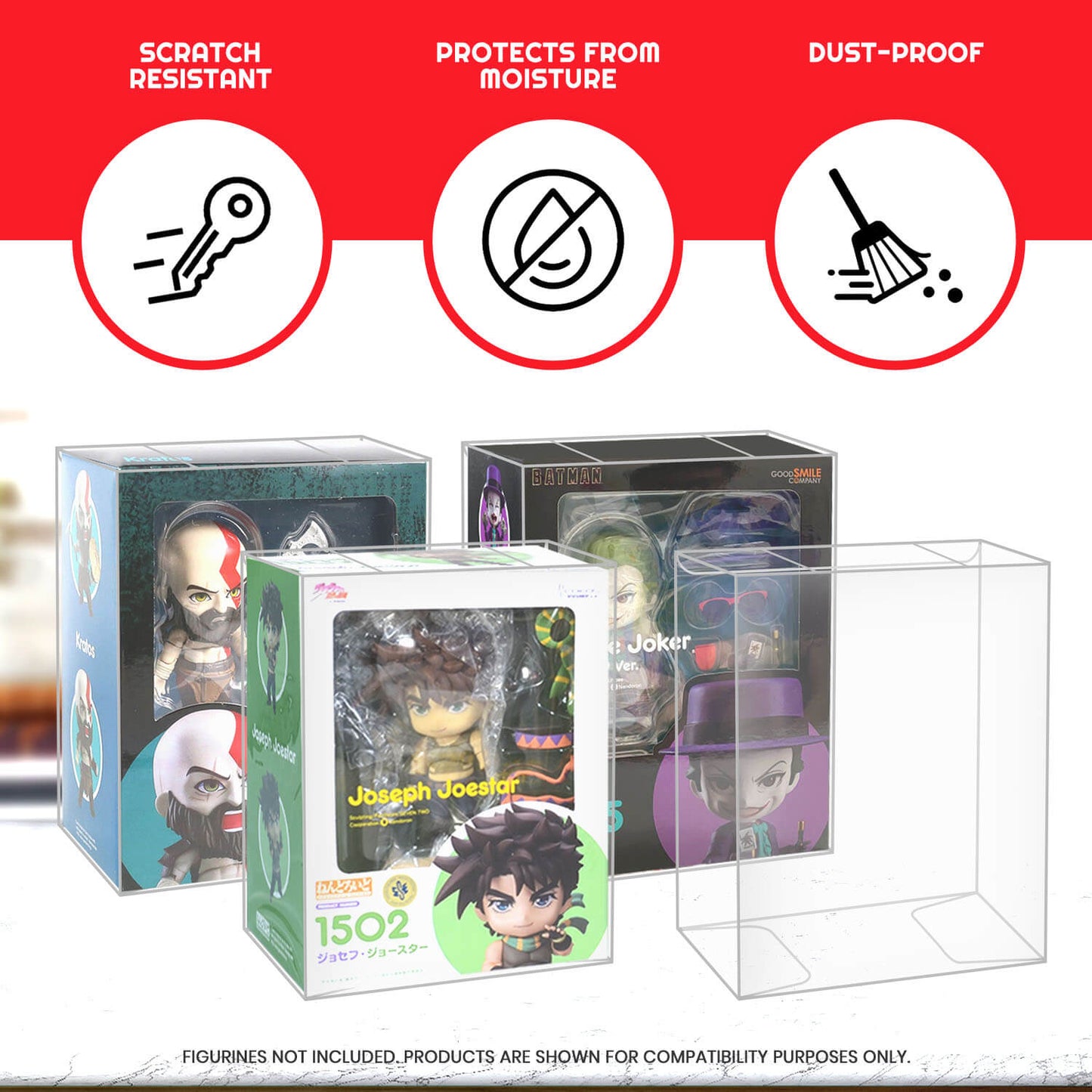 EVORETRO Protective Case for Nendoroid Acid-Free PET Protector EVORETRO Canada Protectors (K)  Squirtle Squad Card Shop.