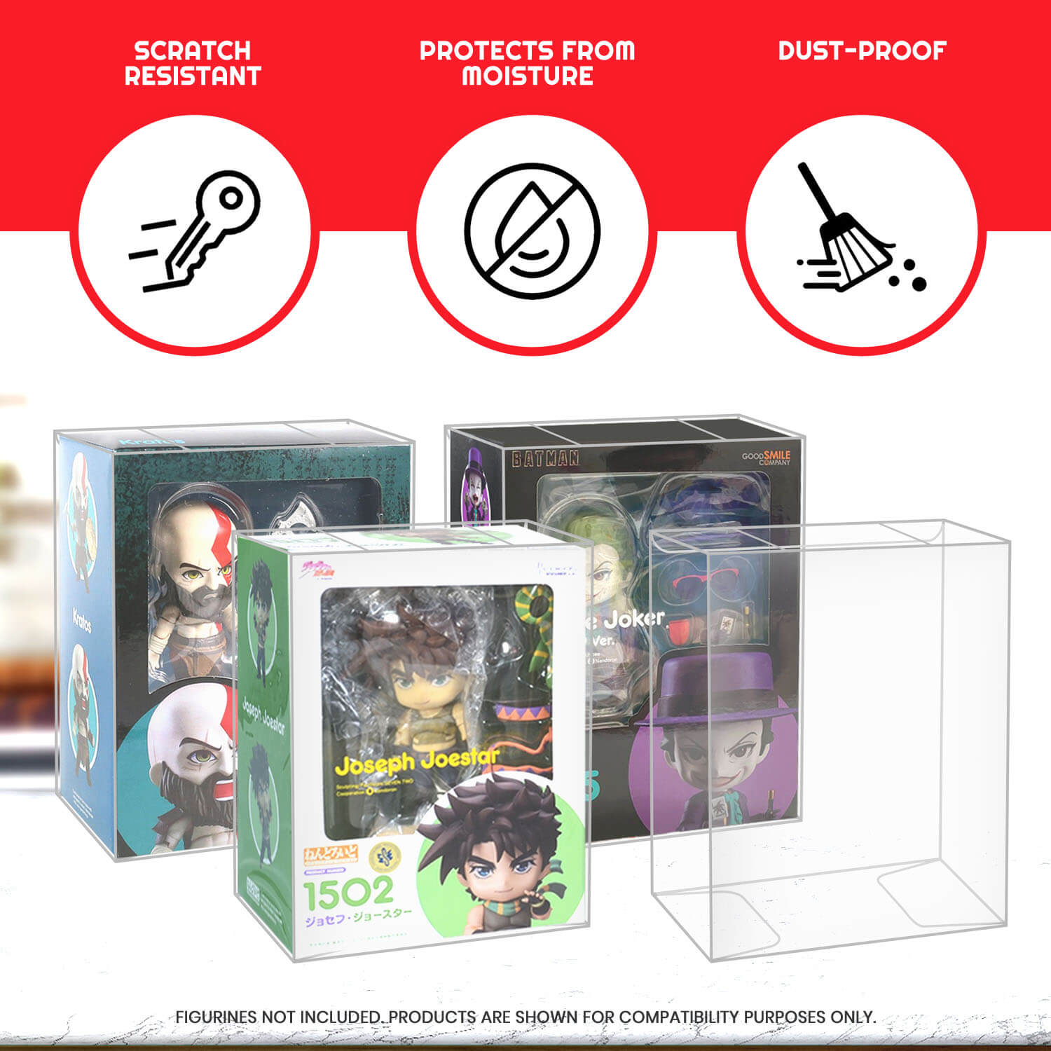 EVORETRO Protective Case for Nendoroid Acid-Free PET Protector EVORETRO Canada Protectors (K)  Squirtle Squad Card Shop.