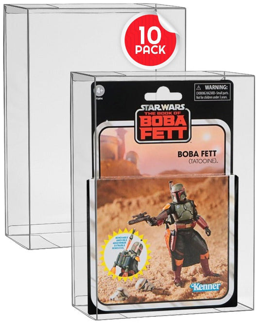 EVORETRO Action Figure Display Case for Carded Star Wars and GI Joe 3.75'' Deep 44MM - 10 Pack EVORETRO Canada Figurine Protectors  Squirtle Squad Card Shop.