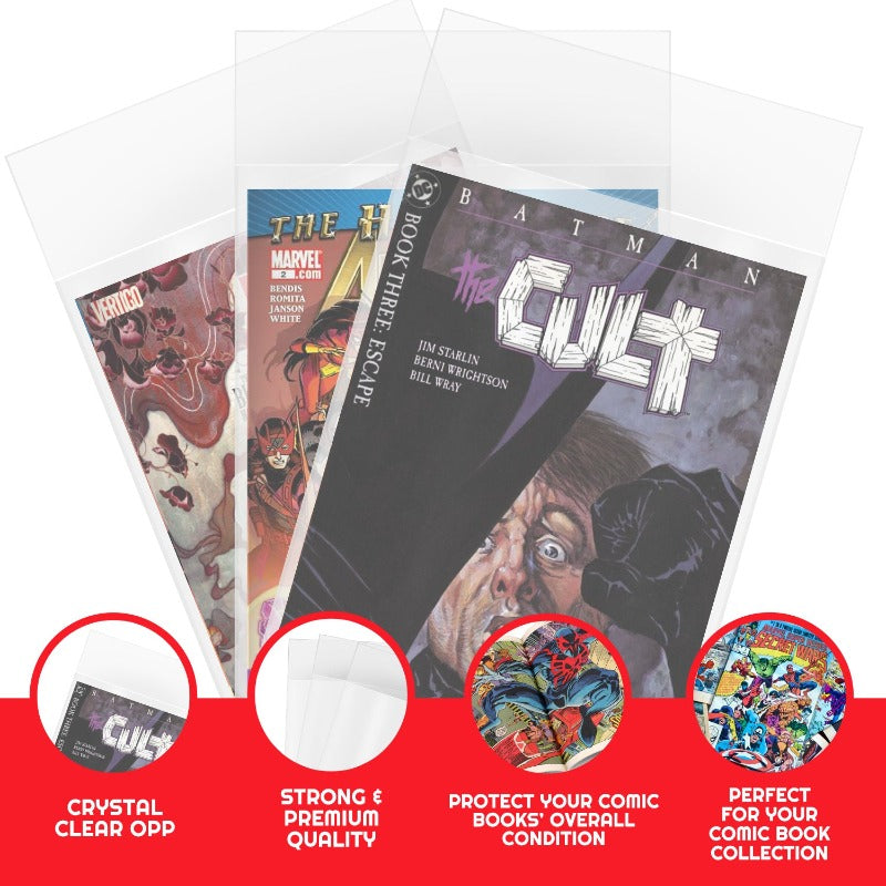 EVORETRO Comic Bags for Current Age Comic Bags Protector - 2MIL EVORETRO Canada Comic Protectors  Squirtle Squad Card Shop.