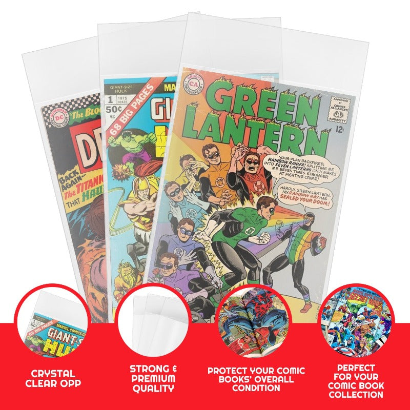 EVORETRO Comic Bags for Comics Regular and Silver Comic Bags - 2MIL EVORETRO Canada Comic Protectors  Squirtle Squad Card Shop.