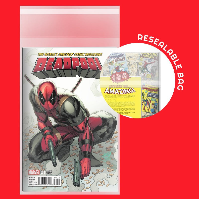 Current Age Resealable Comic Bags Fits Size -2MIL EVORETRO Canada Comic Protectors  Squirtle Squad Card Shop.