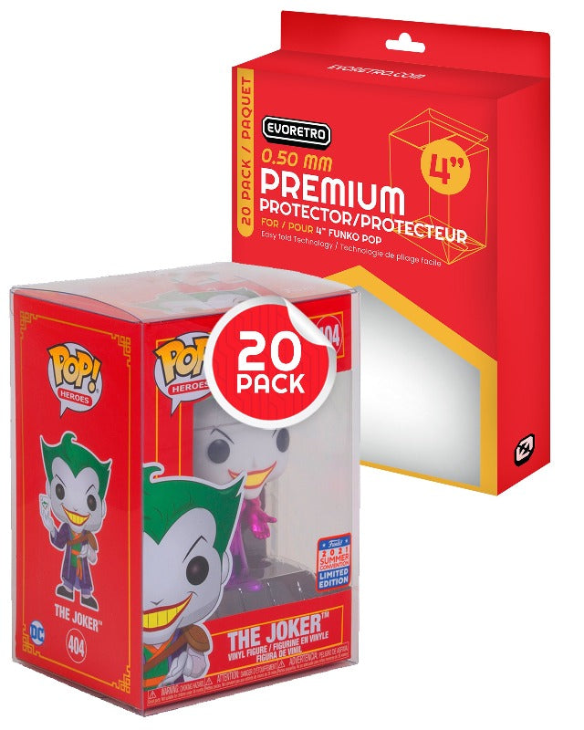 EVORETRO PREMIUM Funko Pop Plastic Protector for 4 Inch 0.50MM EVORETRO Canada Funko Pop Protectors  Squirtle Squad Card Shop.