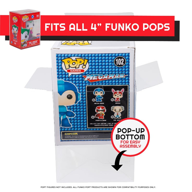 EVORETRO PREMIUM Funko Pop Plastic Protector for 4 Inch 0.50MM EVORETRO Canada Funko Pop Protectors  Squirtle Squad Card Shop.