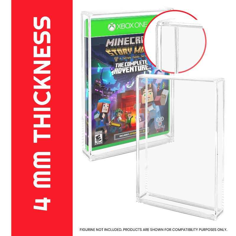 EVORETRO Acrylic Video Game Box Protector for Sony PS3 PS4, Blu-Ray, XBOX1 - Pack of 2 EVORETRO Canada Video Game Protectors  Squirtle Squad Card Shop.