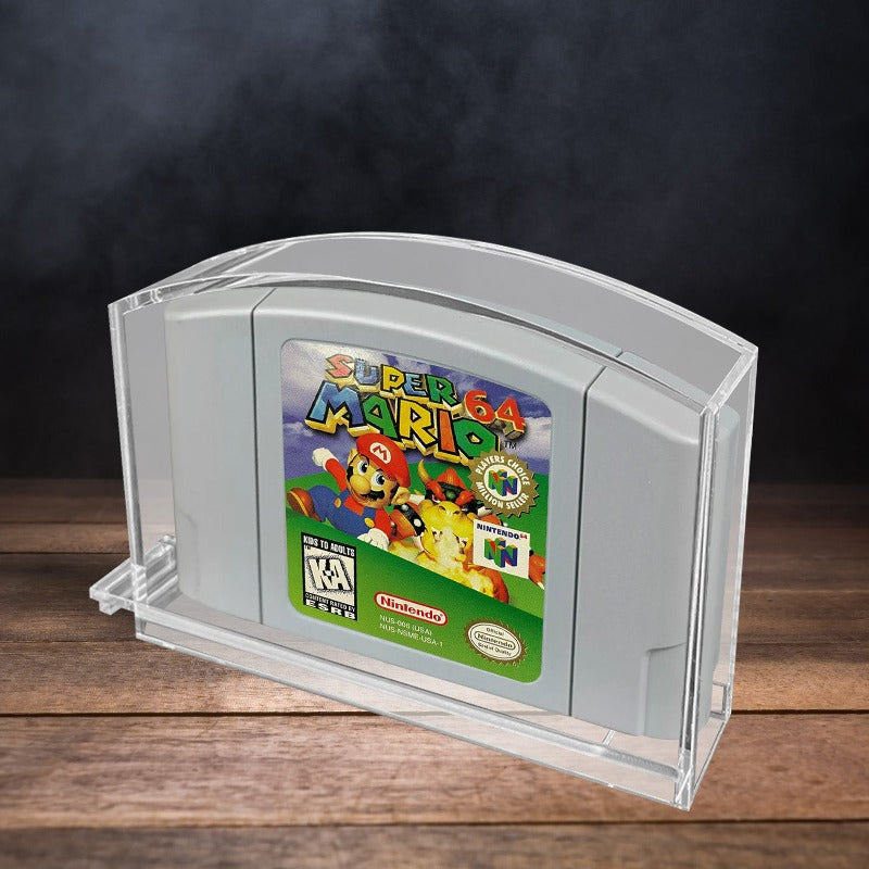 Acrylic Case for N64 Nintendo 64 Cartridge pack of 2 EVORETRO Canada Protectors  Squirtle Squad Card Shop.
