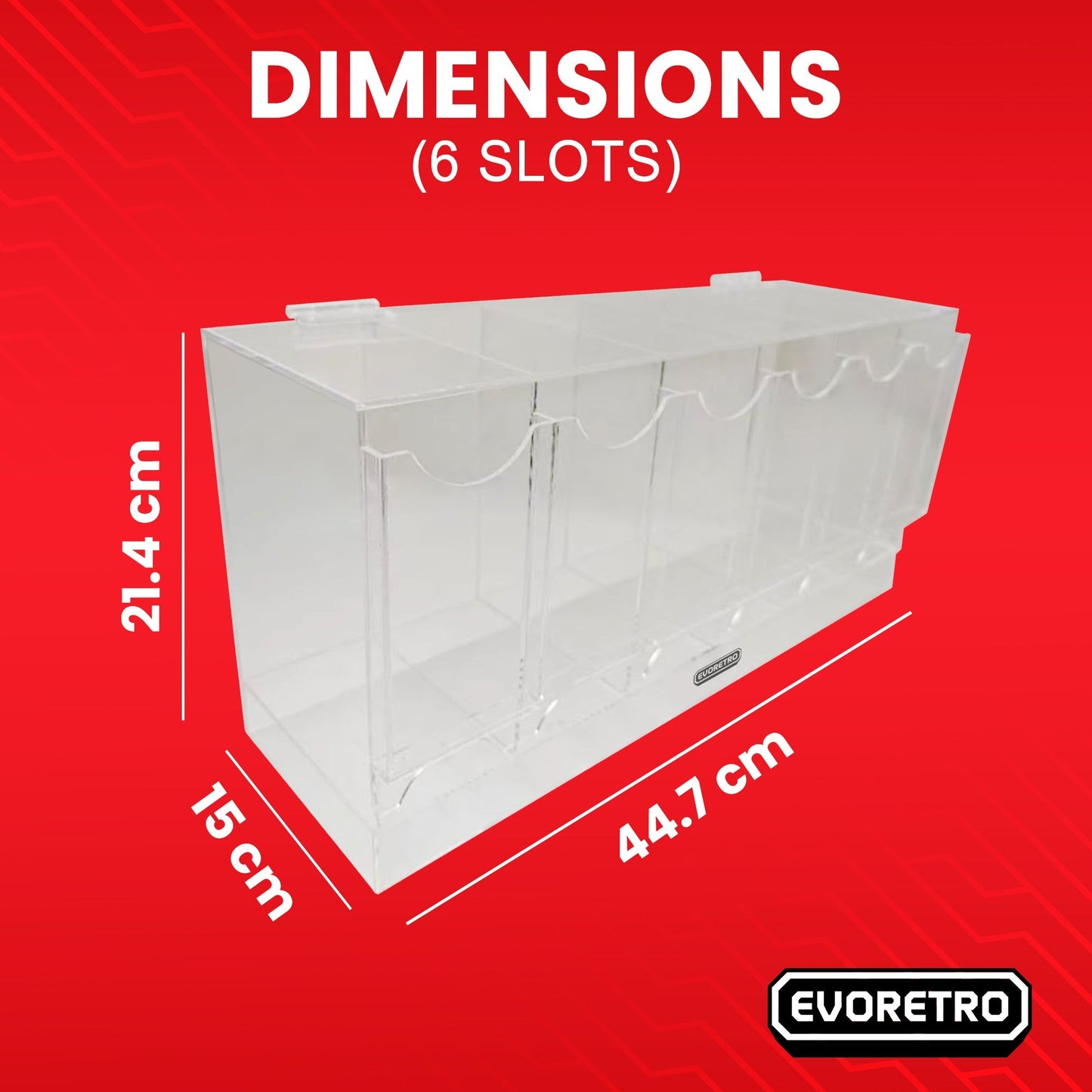EVORETRO Acrylic Display Stand for Booster  DispenserPacks – Retail Counter Unit with Top Shelf EVORETRO Canada Card Protectors  Squirtle Squad Card Shop.