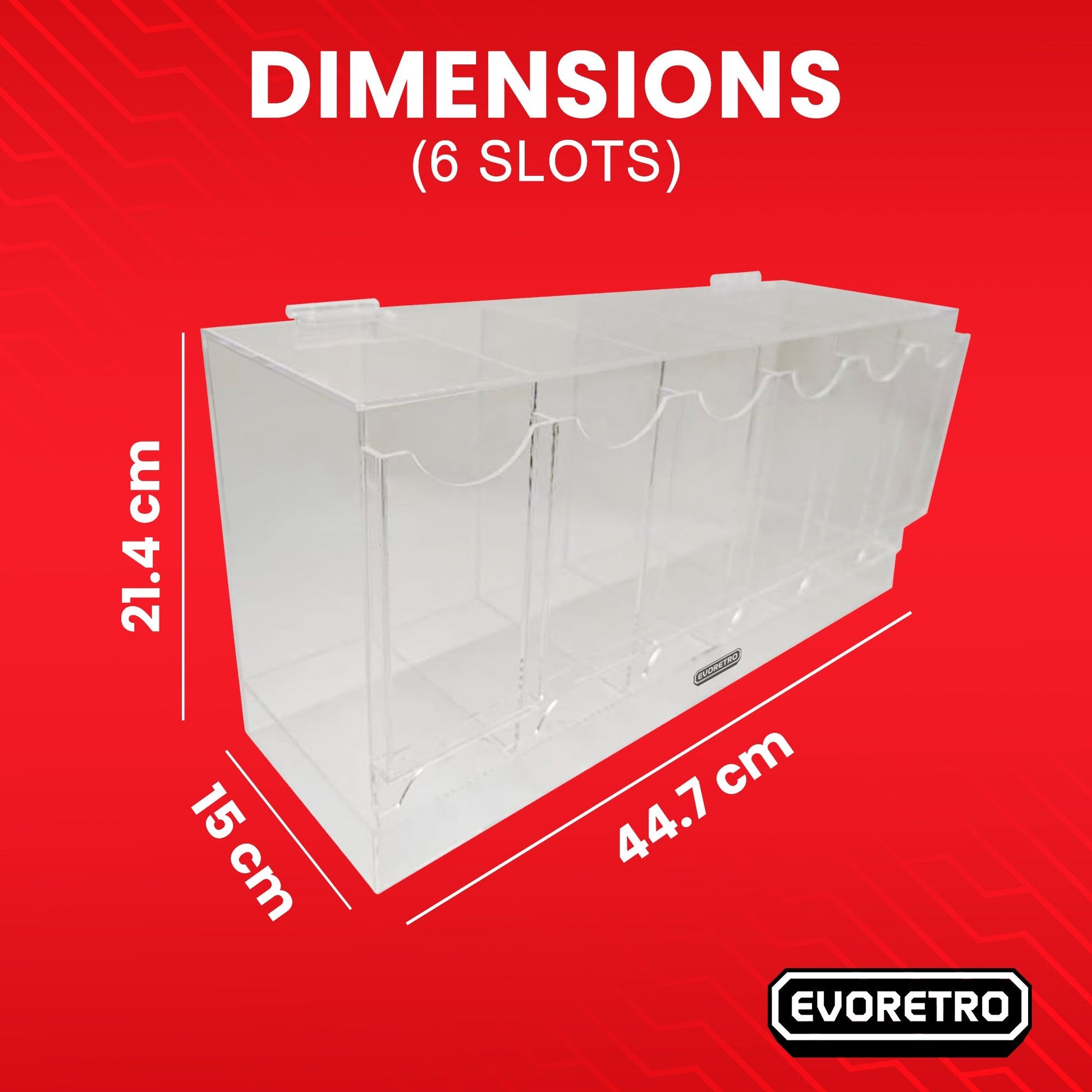 EVORETRO Acrylic Display Stand for Booster  DispenserPacks – Retail Counter Unit with Top Shelf EVORETRO Canada Card Protectors  Squirtle Squad Card Shop.