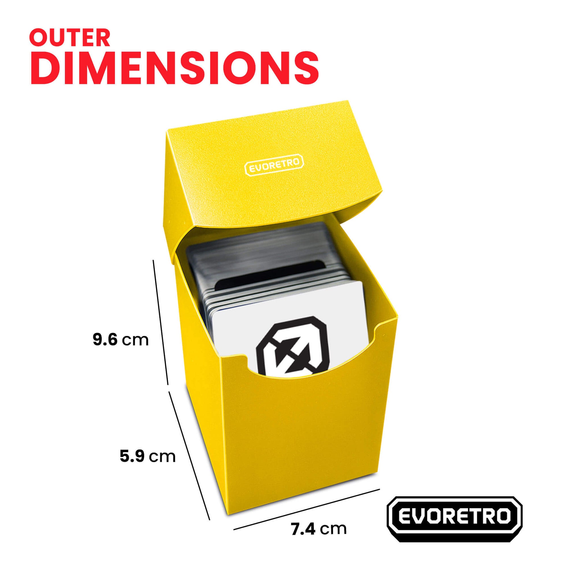 EVORETRO Plastic Deck Box fit 100 card good for Commander EVORETRO Canada Protectors  Squirtle Squad Card Shop.