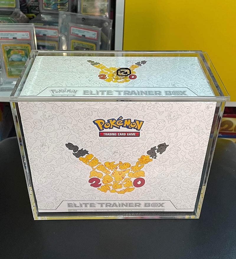 Pokemon ETB Elite Trainer Box w/ Sliding Lid Anti-UV - EVORETRO Acrylic Protector 4.0MM (Pack of 12) EVORETRO Canada Card Protectors  Squirtle Squad Card Shop.