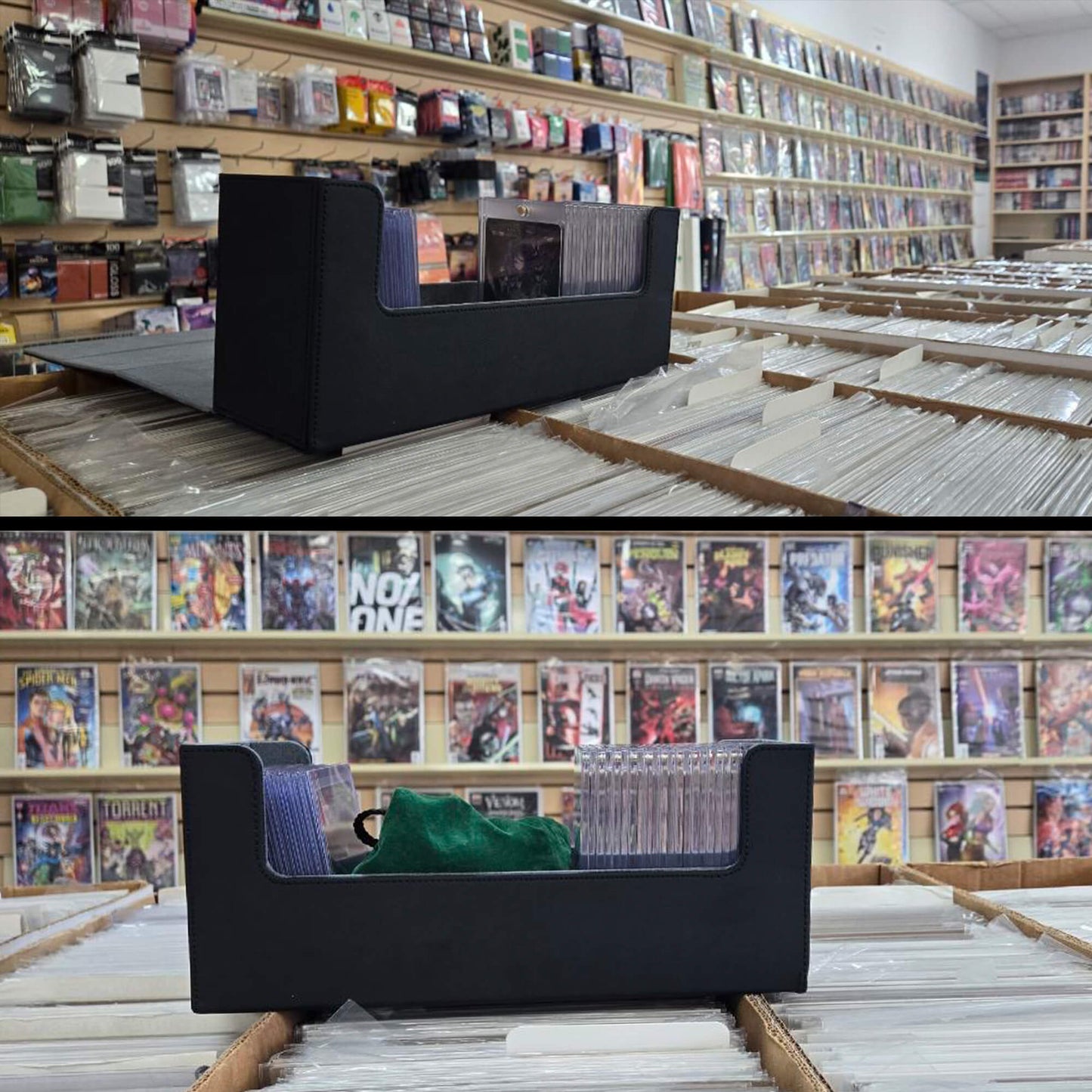EVORETRO Magnetic Card Holder - 180+ Toploaders or 500+ Trading Cards | Black/Grey EVORETRO Canada Card Protectors  Squirtle Squad Card Shop.