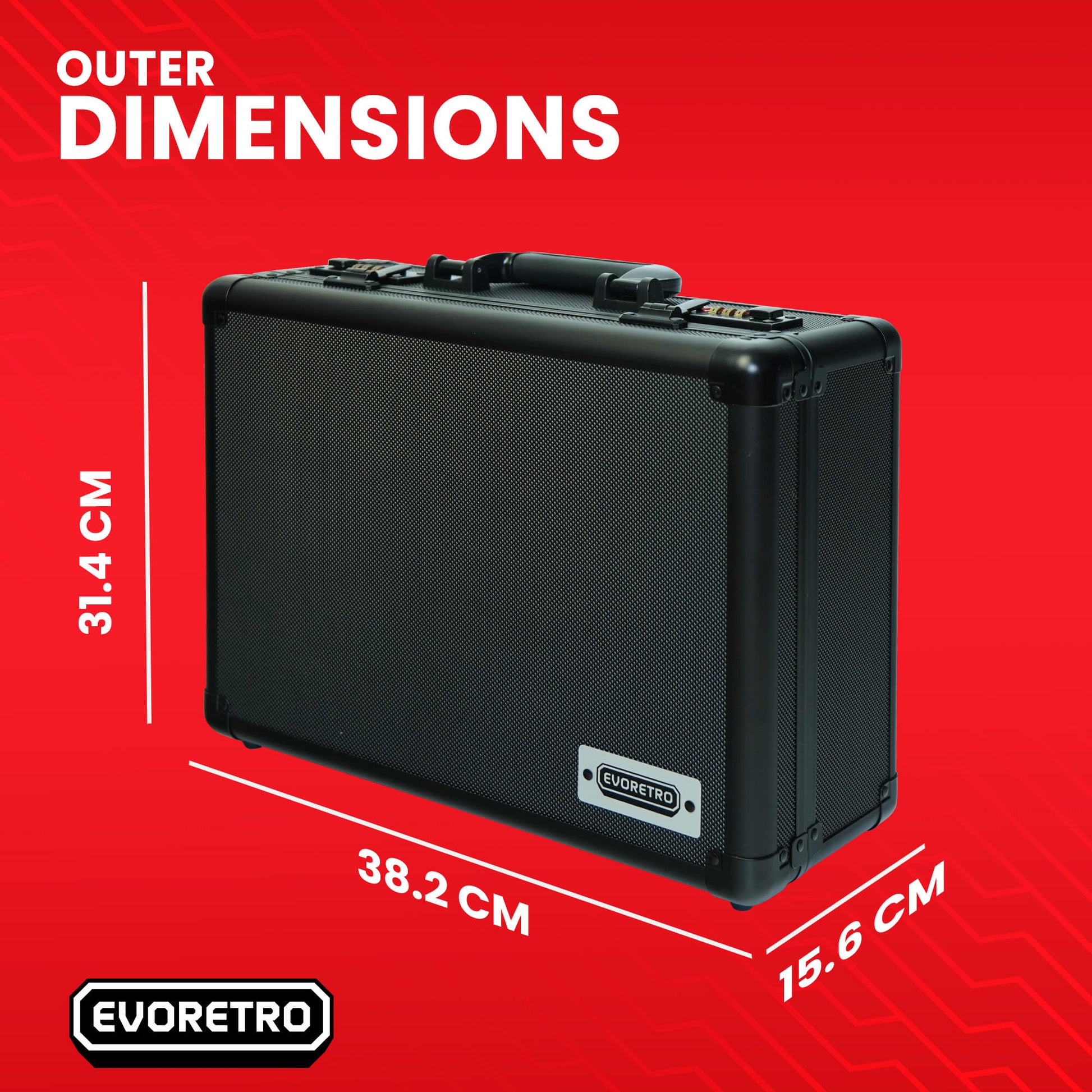 EVORETRO Toploader Card Storage Box for 140 Magnetic Case & 600 Toploader Combination Lock EVORETRO Canada Card Protectors  Squirtle Squad Card Shop.