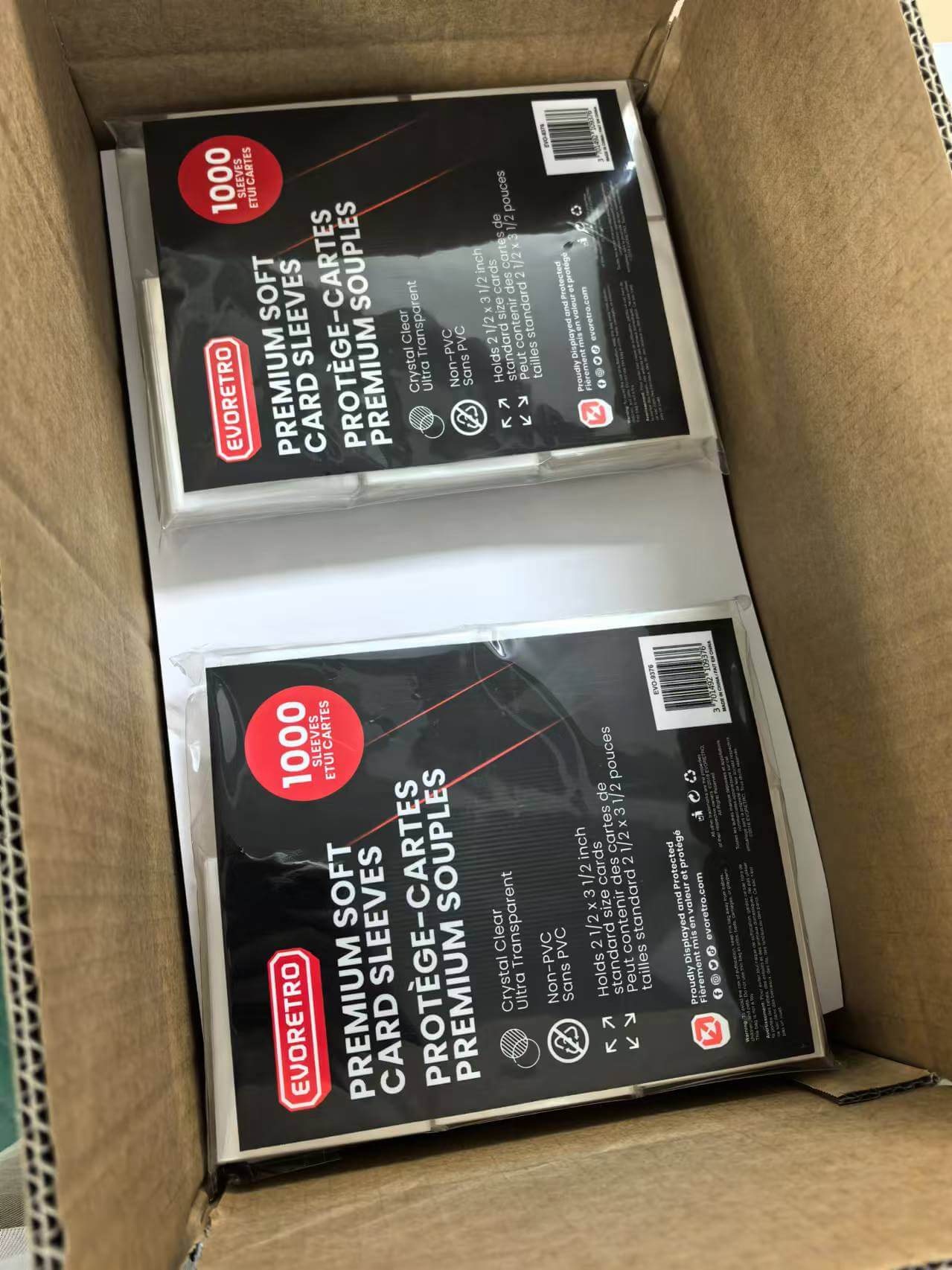 EVORETRO Premium Soft Card Sleeves - Pack of 1000 EVORETRO Canada Card Protectors  Squirtle Squad Card Shop.