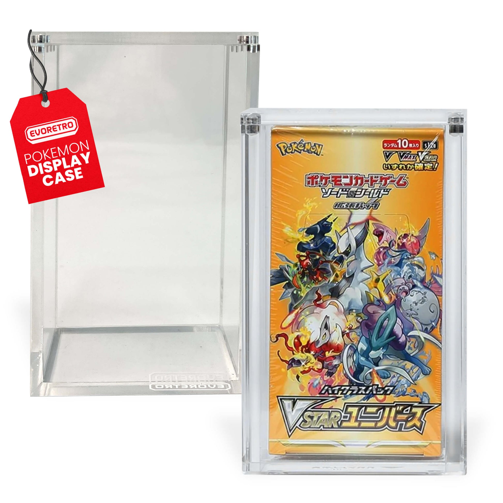 Japanese Small Booster Box EVORETRO Acrylic Case Magnetic Display EVORETRO Canada Card Protectors  Squirtle Squad Card Shop.