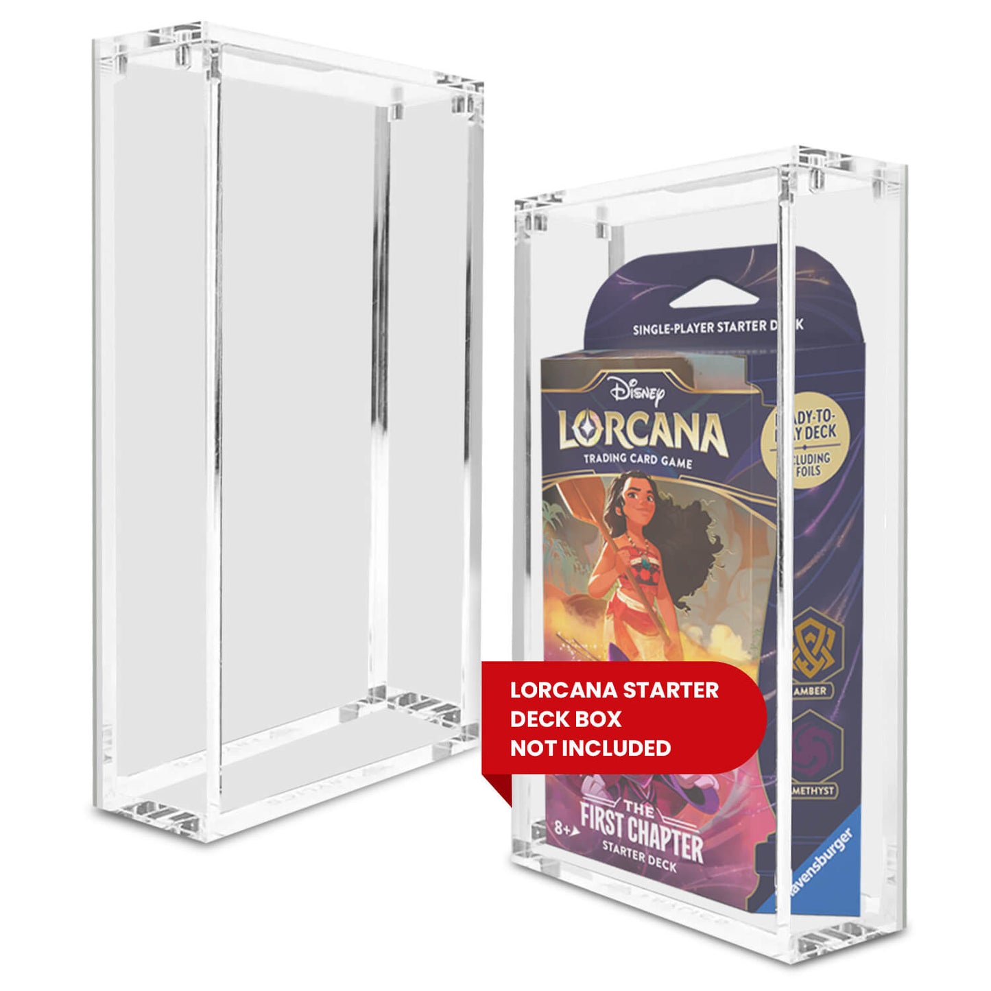 1x EVORETRO Acrylic Display Case for Lorcana Starter Deck Protective Box EVORETRO Canada Card Protectors  Squirtle Squad Card Shop.