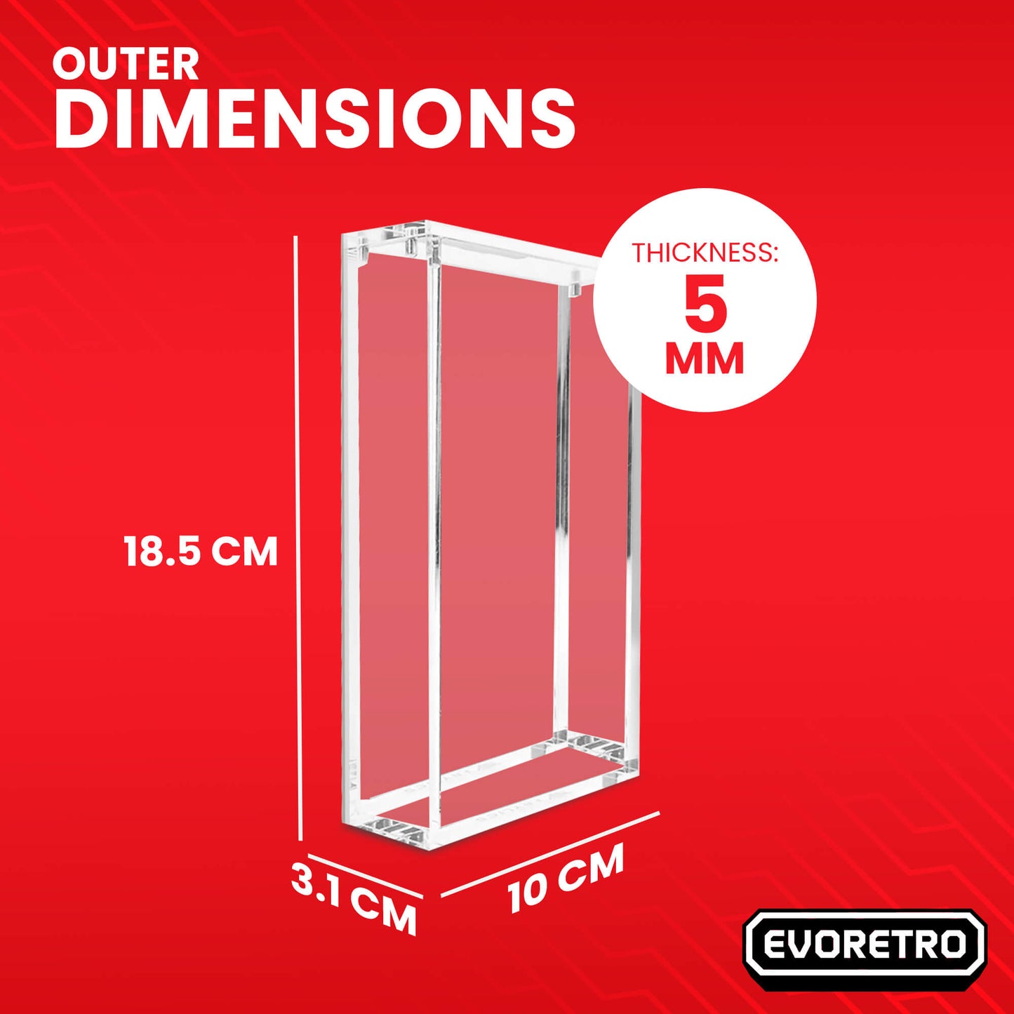 1x EVORETRO Acrylic Display Case for Lorcana Starter Deck Protective Box EVORETRO Canada Card Protectors  Squirtle Squad Card Shop.