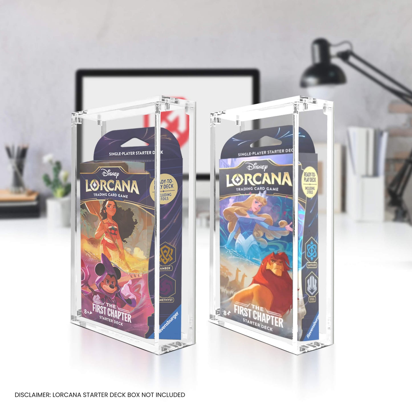 1x EVORETRO Acrylic Display Case for Lorcana Starter Deck Protective Box EVORETRO Canada Card Protectors  Squirtle Squad Card Shop.