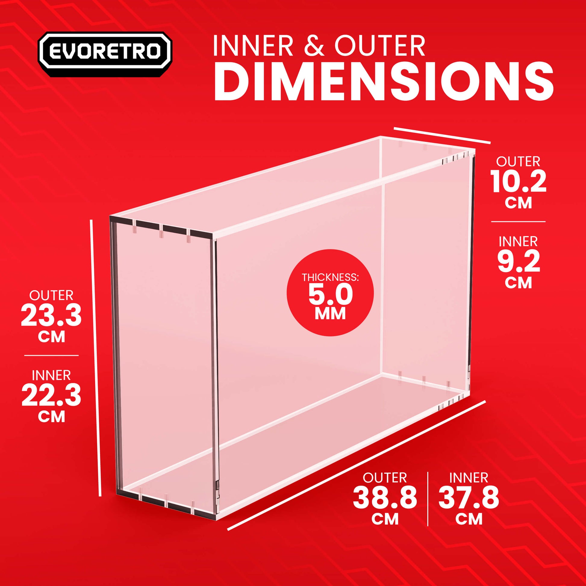 EVORETRO Acrylic Case Display for Pokemon 151 Scarlet Mega Charizard EX & Violet Ultra-Premium Collection Box EVORETRO Canada Card Protectors  Squirtle Squad Card Shop.