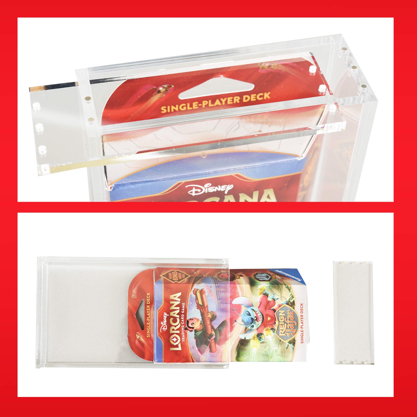 1x EVORETRO Acrylic Display Case for Lorcana Starter Deck Protective Box EVORETRO Canada Card Protectors  Squirtle Squad Card Shop.