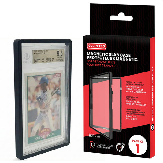 BGS Beckett EVORETRO Magnetic Slab Case – Matte Black EVORETRO Canada Card Protectors  Squirtle Squad Card Shop.