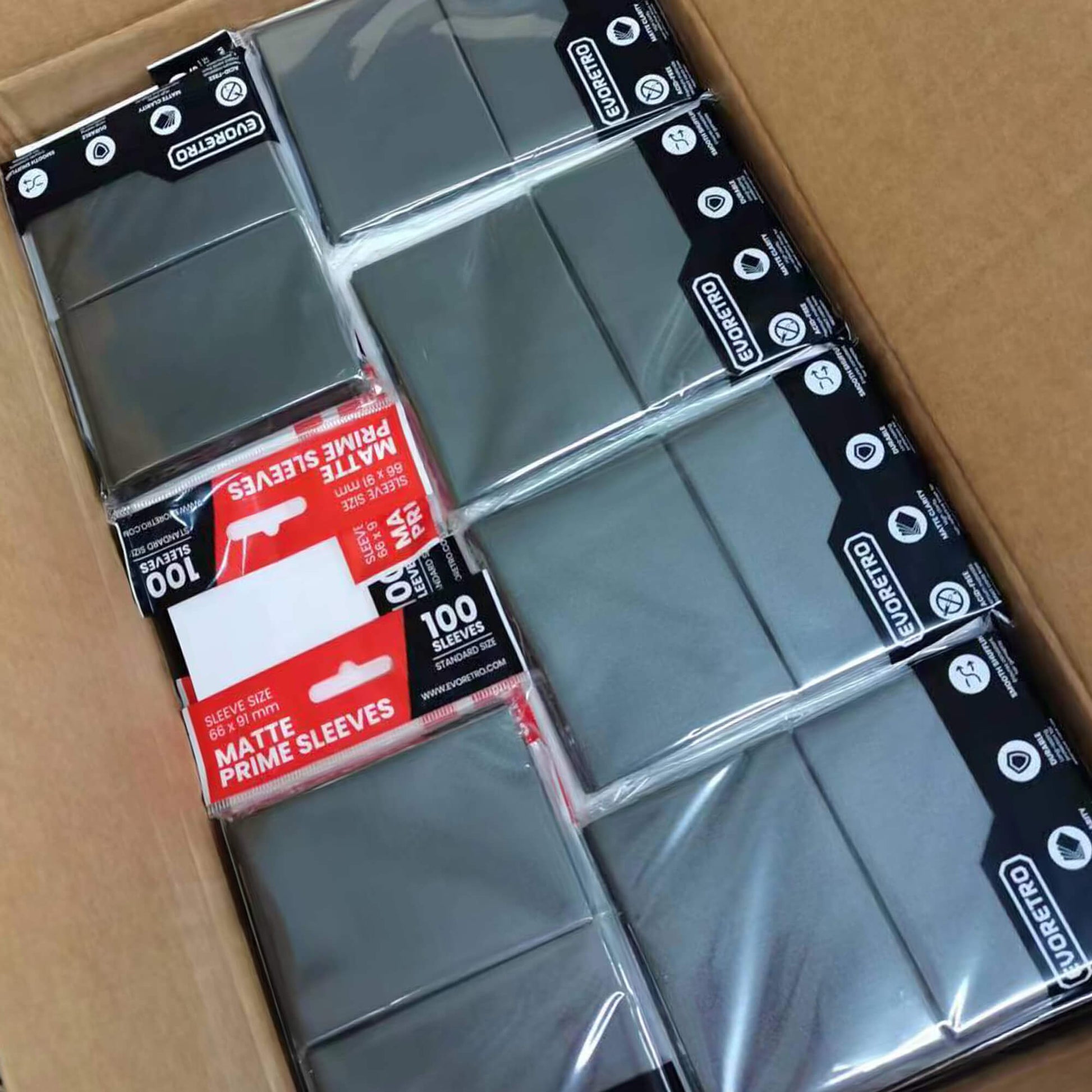 EVORETRO Matte Card Sleeves Standard Size Glare-Free EVORETRO Canada Card Protectors  Squirtle Squad Card Shop.