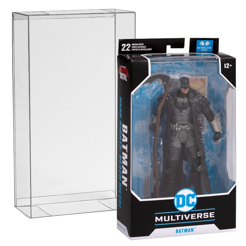 DC Multiverse McFarlane Regular (Batman Beyond - Black Box) & Mirrorverse (Box) EVORETRO PET Protector 0.40MM - Pack of 10 EVORETRO Canada Figurine Protectors  Squirtle Squad Card Shop.
