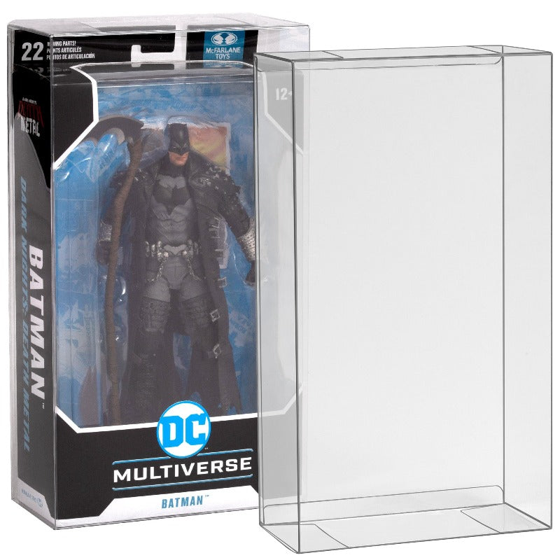 DC Multiverse McFarlane Regular (Batman Beyond - Black Box) & Mirrorverse (Box) EVORETRO PET Protector 0.40MM - Pack of 10 EVORETRO Canada Figurine Protectors  Squirtle Squad Card Shop.