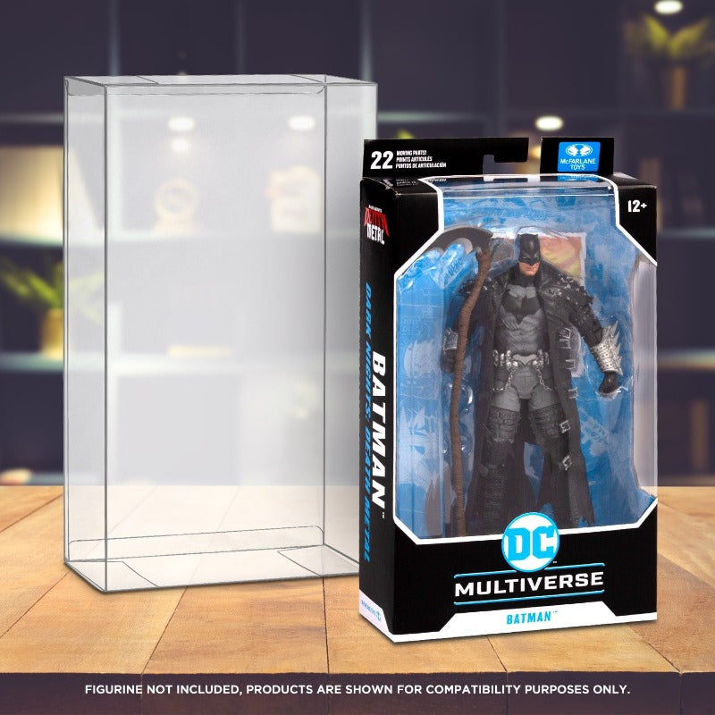 DC Multiverse McFarlane Regular (Batman Beyond - Black Box) & Mirrorverse (Box) EVORETRO PET Protector 0.40MM - Pack of 10 EVORETRO Canada Figurine Protectors  Squirtle Squad Card Shop.