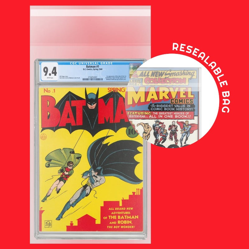 Comic Book Bags Resealable for Graded Comics - 2 MIL EVORETRO Canada Comic Protectors  Squirtle Squad Card Shop.