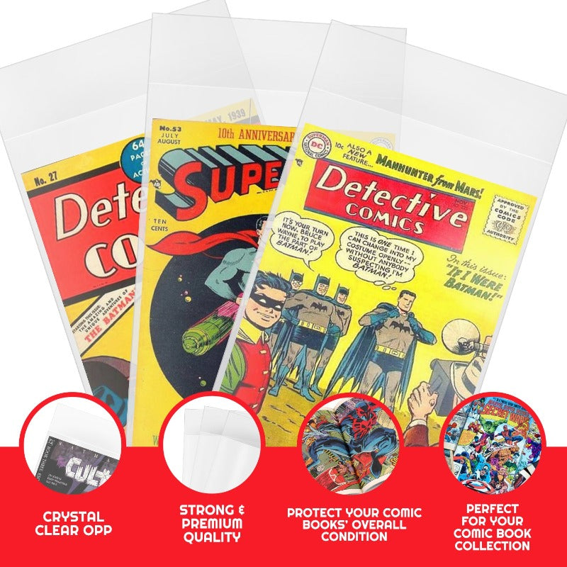 Golden Age Comic Book Bags 2 MIL EVORETRO Canada Comic Protectors  Squirtle Squad Card Shop.