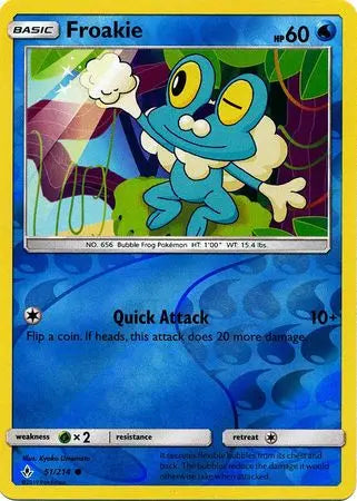 Froakie 051/214 Reverse Holo - Sun & Moon Unbroken Bonds