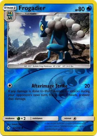 Frogadier 052/214 Reverse Holo - Sun & Moon Unbroken Bonds